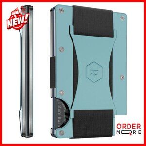 Slim RFID Blocking Metal Wallet with Money Clip - Front Pocket Card Holder